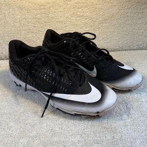Nike Vapor Fastwflex Mens Baseball Cleats 2019 Black White Size 10 WIDE Sporty